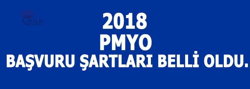 2018 PMYO BAŞVURU ŞARTLARI